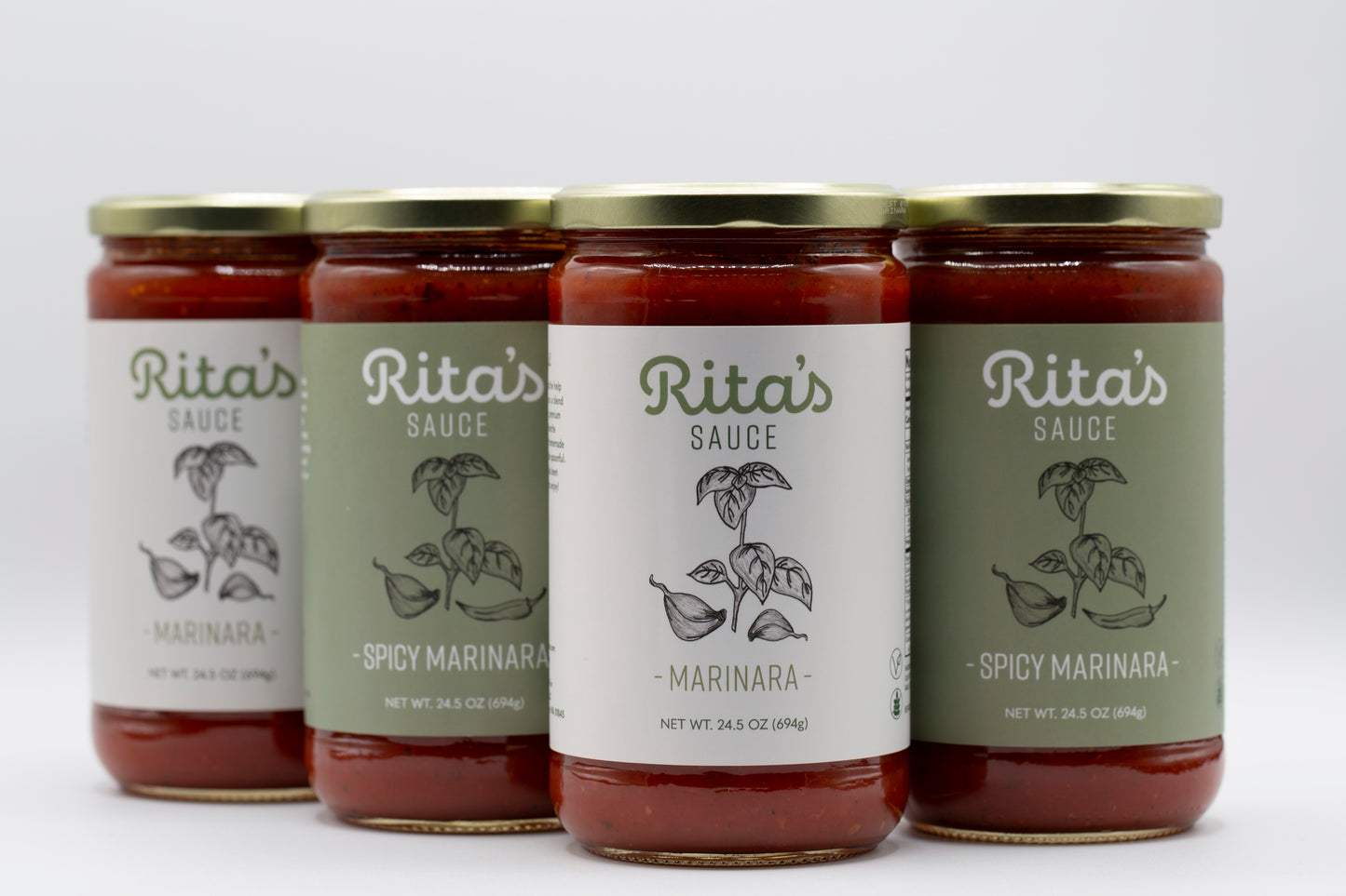 2 Marinara & 2 Spicy Marinara Bundle (4 ct.)